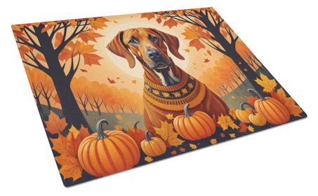 NEW Rhodesian Ridgeback Fall Glass Cutting Board Decorative Tempered Glass Kitchen Cutting and Serving Board Large Size Chopping Board