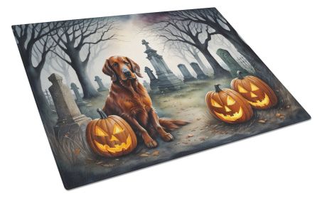 NEW Irish Setter Spooky Halloween Glass Cutting Board Decorative Tempered Glass Kitchen Cutting and Serving Board Large Size Chopping Board