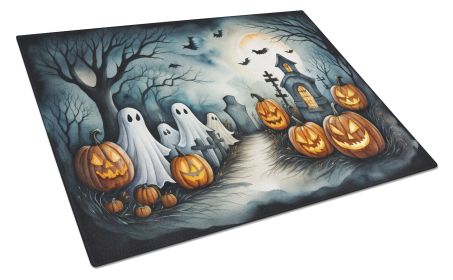 NEW Ghosts Spooky Halloween Glass Cutting Board Decorative Tempered Glass Kitchen Cutting and Serving Board Large Size Chopping Board