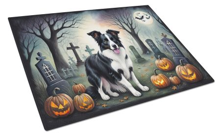 NEW Border Collie Spooky Halloween Glass Cutting Board Decorative Tempered Glass Kitchen Cutting and Serving Board Large Size Chopping Board