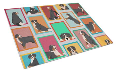 NEW Lots of Bernese Mountain Dog Glass Cutting Board Decorative Tempered Glass Kitchen Cutting and Serving Board Large Size Chopping Board