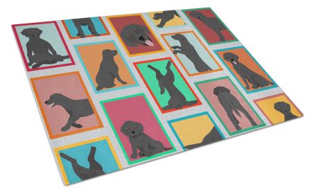 NEW Lots of Black Labrador Retriever Glass Cutting Board Decorative Tempered Glass Kitchen Cutting and Serving Board Large Size Chopping Board