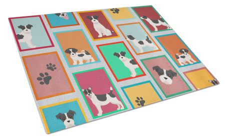 NEW Lots of Jack Russell Terrier Glass Cutting Board Decorative Tempered Glass Kitchen Cutting and Serving Board Large Size Chopping Board