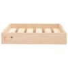 Dog Bed 20.3"x17.3"x3.5" Solid Wood Pine