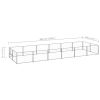 Dog Kennel Silver 129.2 ft² Steel