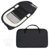 Foldable Dog Playpen with Carrying Bag Black 43.3"x43.3"x22.8"