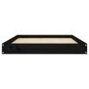 Dog Bed Black 40"x29.1"x3.5" Solid Wood Pine