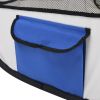 Foldable Dog Playpen with Carrying Bag Blue 43.3"x43.3"x22.8"